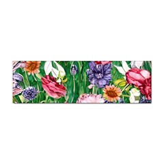 Vintage Tropical Flowers Sticker Bumper (10 Pack) by GardenOfOphir