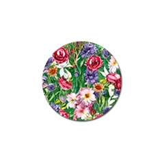 Vintage Tropical Flowers Golf Ball Marker (4 Pack) by GardenOfOphir