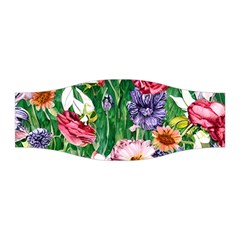 Vintage Tropical Flowers Stretchable Headband by GardenOfOphir