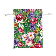 Vintage Tropical Flowers Lightweight Drawstring Pouch (s) by GardenOfOphir