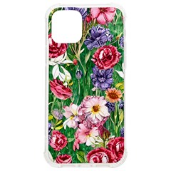 Vintage Tropical Flowers Iphone 12/12 Pro Tpu Uv Print Case