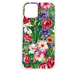 Vintage Tropical Flowers Iphone 12 Pro Max Tpu Uv Print Case by GardenOfOphir