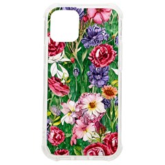 Vintage Tropical Flowers Iphone 12 Mini Tpu Uv Print Case	