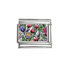 Watercolor Tropical Flowers Italian Charm (9mm)