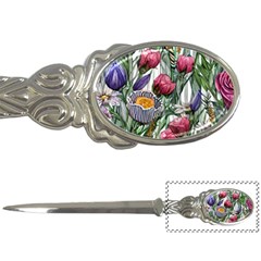 Watercolor Tropical Flowers Letter Opener