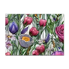 Watercolor Tropical Flowers Sticker A4 (100 pack)