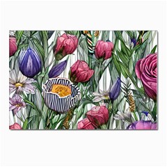 Watercolor Tropical Flowers Postcard 4 x 6  (Pkg of 10)