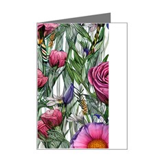 Watercolor Tropical Flowers Mini Greeting Card