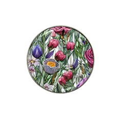 Watercolor Tropical Flowers Hat Clip Ball Marker