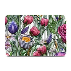 Watercolor Tropical Flowers Plate Mats