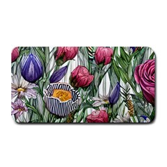 Watercolor Tropical Flowers Medium Bar Mat