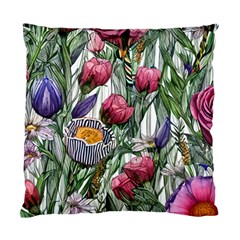 Watercolor Tropical Flowers Standard Cushion Case (one Side) by GardenOfOphir