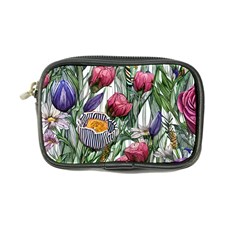 Watercolor Tropical Flowers Coin Purse