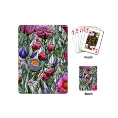 Watercolor Tropical Flowers Playing Cards Single Design (Mini)