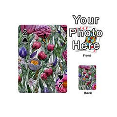 Watercolor Tropical Flowers Playing Cards 54 Designs (Mini)