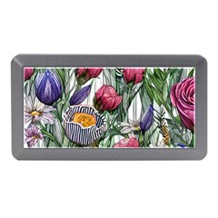 Watercolor Tropical Flowers Memory Card Reader (Mini)