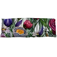 Watercolor Tropical Flowers Body Pillow Case Dakimakura (Two Sides)