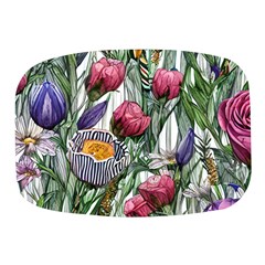 Watercolor Tropical Flowers Mini Square Pill Box