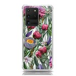 Watercolor Tropical Flowers Samsung Galaxy S20 Ultra 6.9 Inch TPU UV Case Front