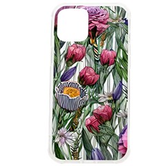 Watercolor Tropical Flowers iPhone 12 Pro max TPU UV Print Case