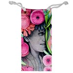 Aesthetics Tropical Flowers Jewelry Bag Front