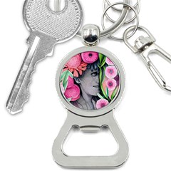 Aesthetics Tropical Flowers Bottle Opener Key Chain by GardenOfOphir