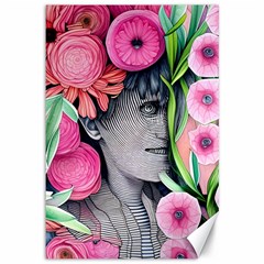 Aesthetics Tropical Flowers Canvas 12  X 18  by GardenOfOphir