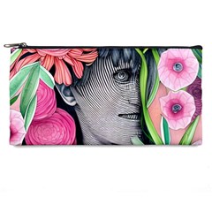 Aesthetics Tropical Flowers Pencil Case by GardenOfOphir