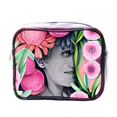 Aesthetics Tropical Flowers Mini Toiletries Bag (one Side) by GardenOfOphir