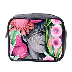 Aesthetics Tropical Flowers Mini Toiletries Bag (two Sides) by GardenOfOphir