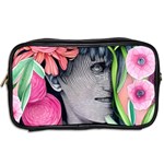 Aesthetics Tropical Flowers Toiletries Bag (Two Sides) Back