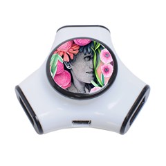 Aesthetics Tropical Flowers 3-port Usb Hub by GardenOfOphir