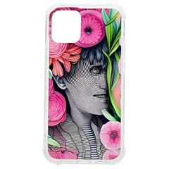 Aesthetics Tropical Flowers Iphone 12 Mini Tpu Uv Print Case	