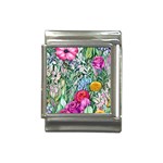 Cottagecore Tropical Flowers Italian Charm (13mm) Front