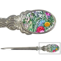 Cottagecore Tropical Flowers Letter Opener by GardenOfOphir