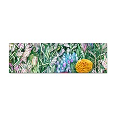 Cottagecore Tropical Flowers Sticker (bumper) by GardenOfOphir