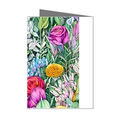 Cottagecore Tropical Flowers Mini Greeting Cards (pkg Of 8) by GardenOfOphir