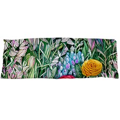 Cottagecore Tropical Flowers Body Pillow Case Dakimakura (two Sides) by GardenOfOphir