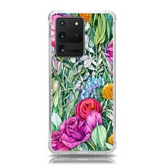 Cottagecore Tropical Flowers Samsung Galaxy S20 Ultra 6 9 Inch Tpu Uv Case by GardenOfOphir