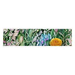 Cottagecore Tropical Flowers Banner And Sign 4  X 1  by GardenOfOphir