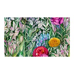 Cottagecore Tropical Flowers Banner And Sign 5  X 3  by GardenOfOphir