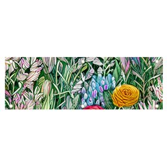 Cottagecore Tropical Flowers Banner And Sign 6  X 2  by GardenOfOphir