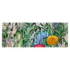 Cottagecore Tropical Flowers Banner And Sign 8  X 3  by GardenOfOphir