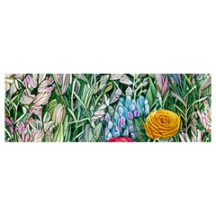 Cottagecore Tropical Flowers Banner And Sign 12  X 4  by GardenOfOphir