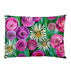 Tropical Flowers Pattern Pillow Case (two Sides) by GardenOfOphir