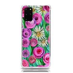 Tropical Flowers Pattern Samsung Galaxy S20plus 6 7 Inch Tpu Uv Case by GardenOfOphir