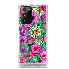 Tropical Flowers Pattern Samsung Galaxy Note 20 Ultra Tpu Uv Case