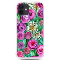 Tropical Flowers Pattern Iphone 12/12 Pro Tpu Uv Print Case by GardenOfOphir