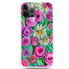 Tropical Flowers Pattern Iphone 12 Pro Max Tpu Uv Print Case by GardenOfOphir