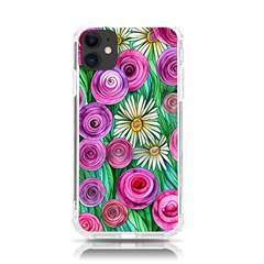 Tropical Flowers Pattern Iphone 11 Tpu Uv Print Case by GardenOfOphir